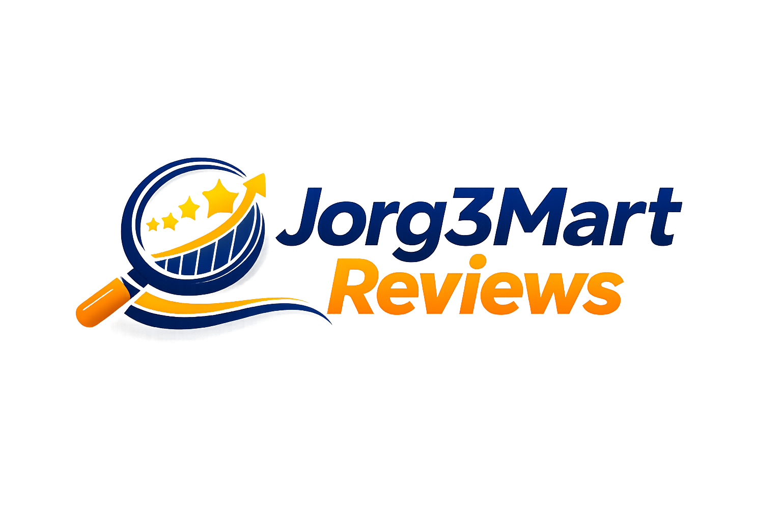 Logo do site Jorg3Mart Reviews, especializado em análises e reviews de produtos, comparativos e recomendações de compra online.